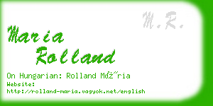 maria rolland business card